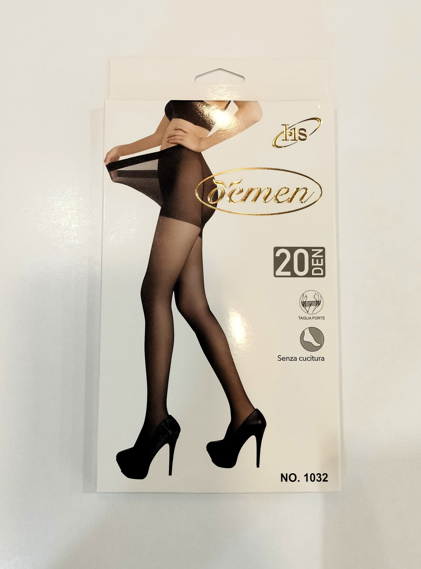 Panty 20DEN - beige y negro