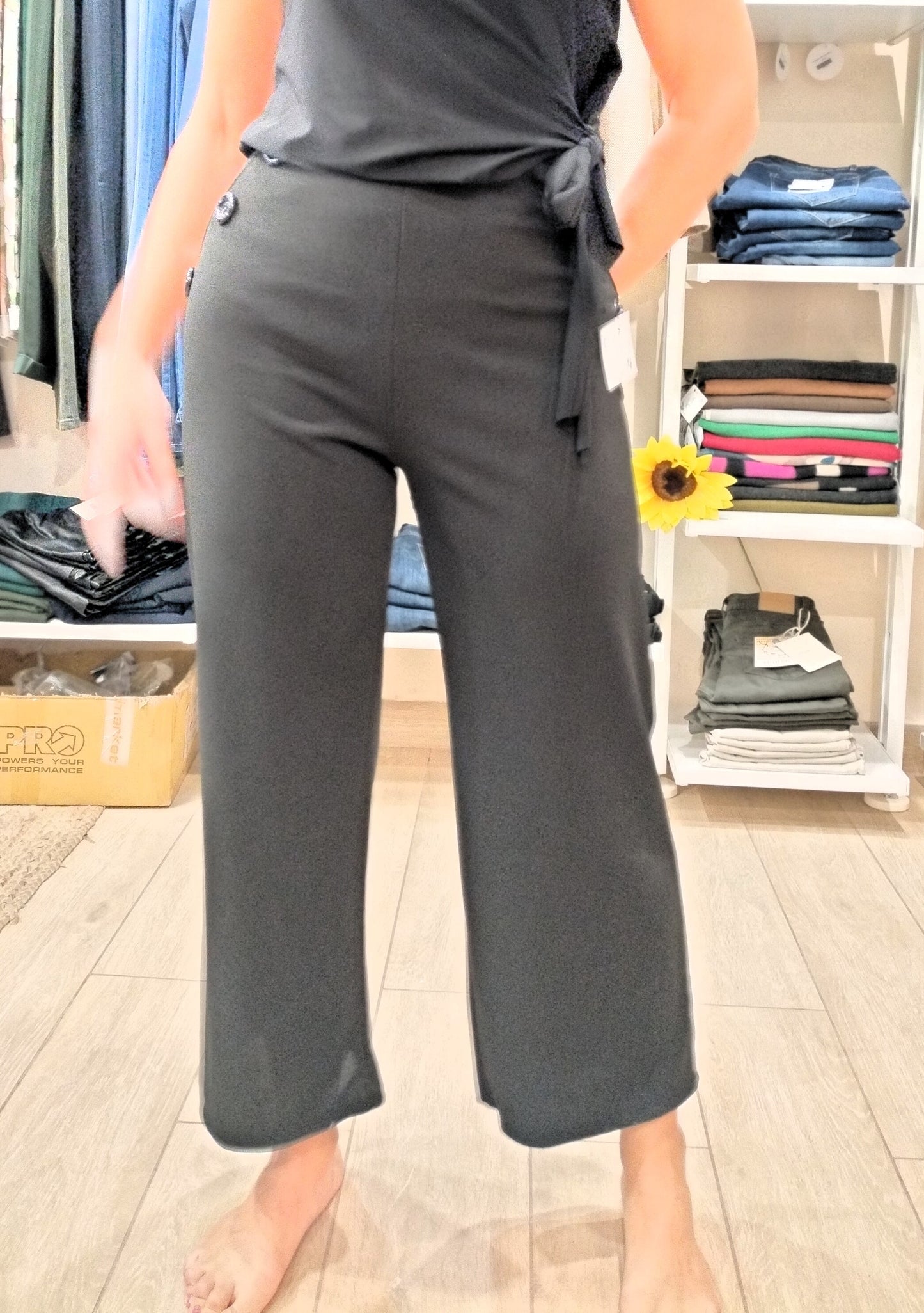 Pantalón 3 botones - negro