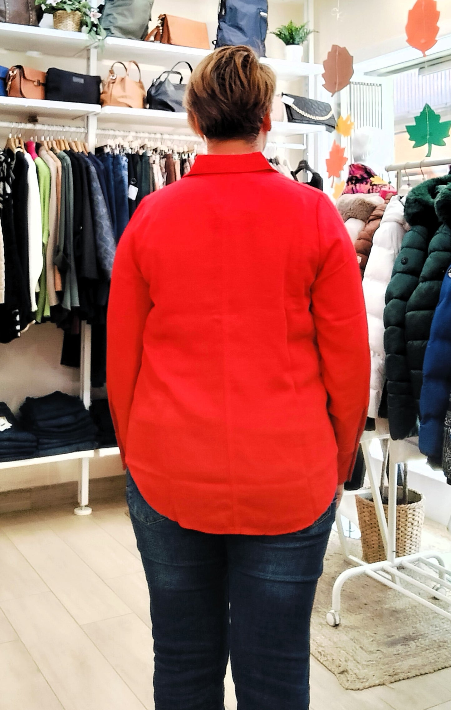 Camisa lisa - rojo