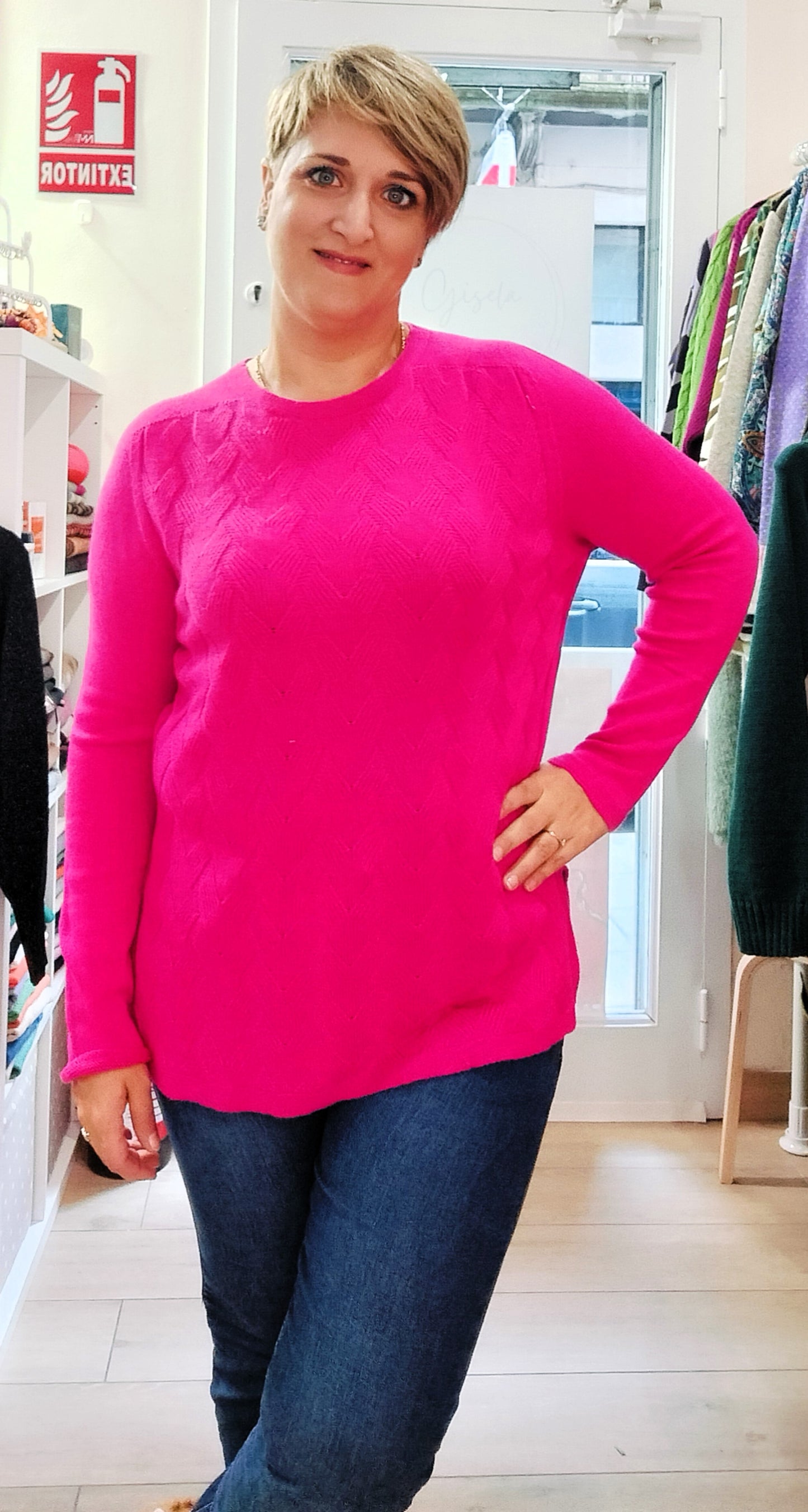 Jersey fino Ups - fucsia