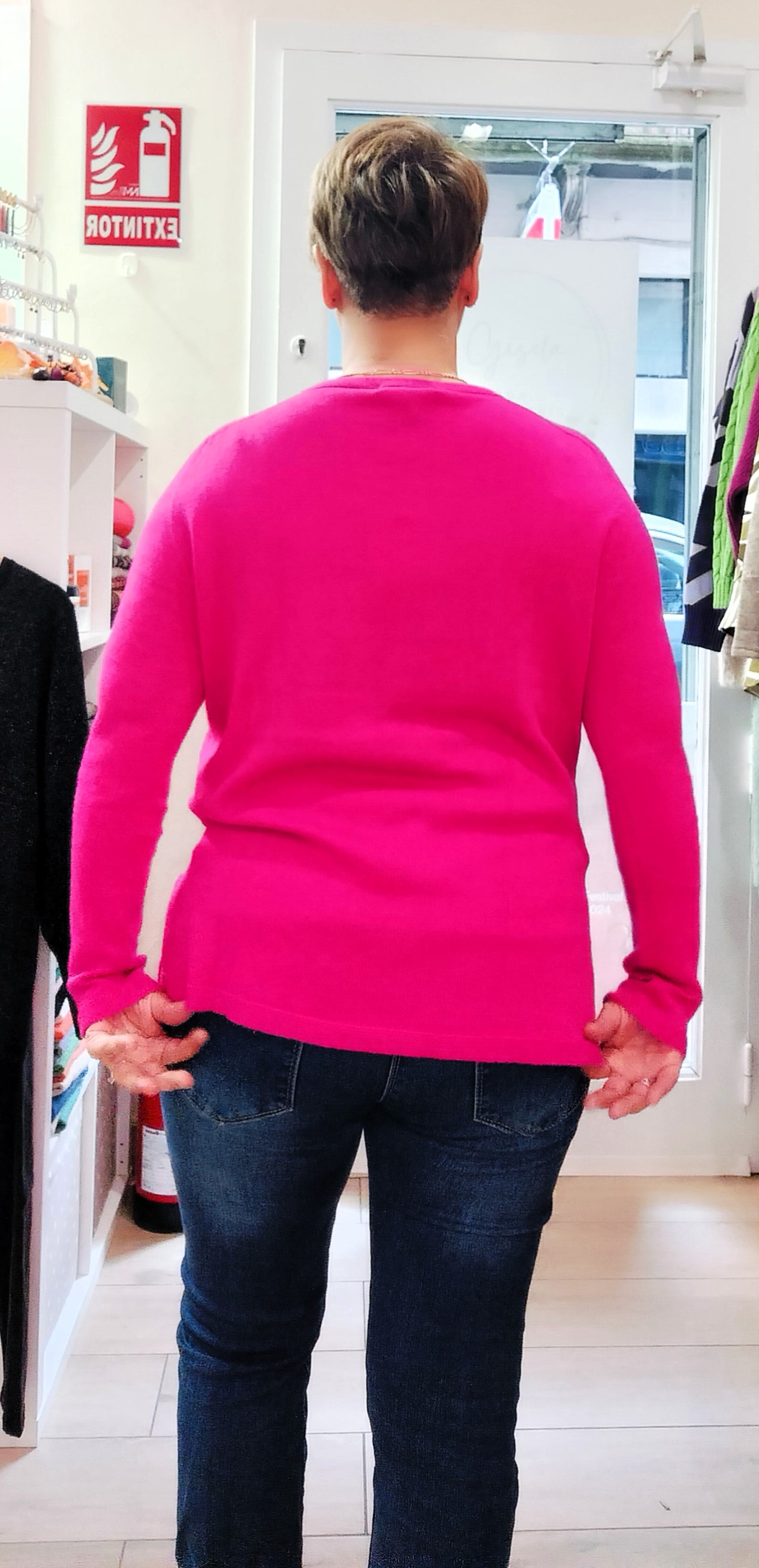 Jersey fino Ups - fucsia