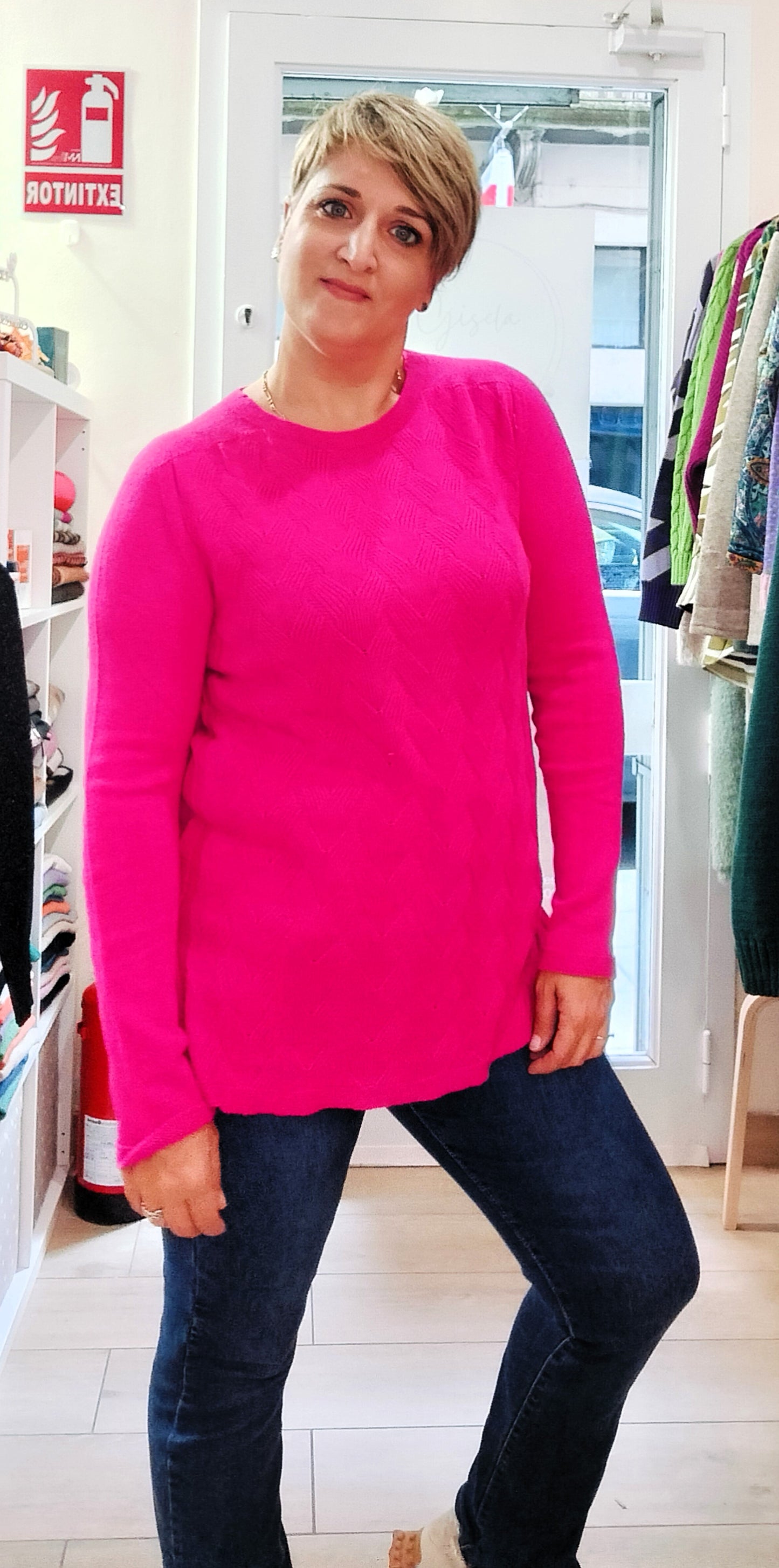 Jersey fino Ups - fucsia