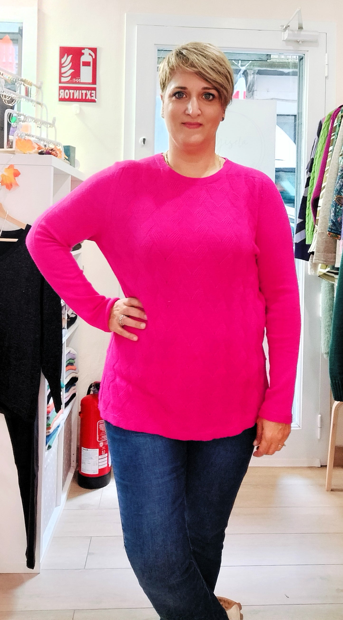 Jersey fino Ups - fucsia