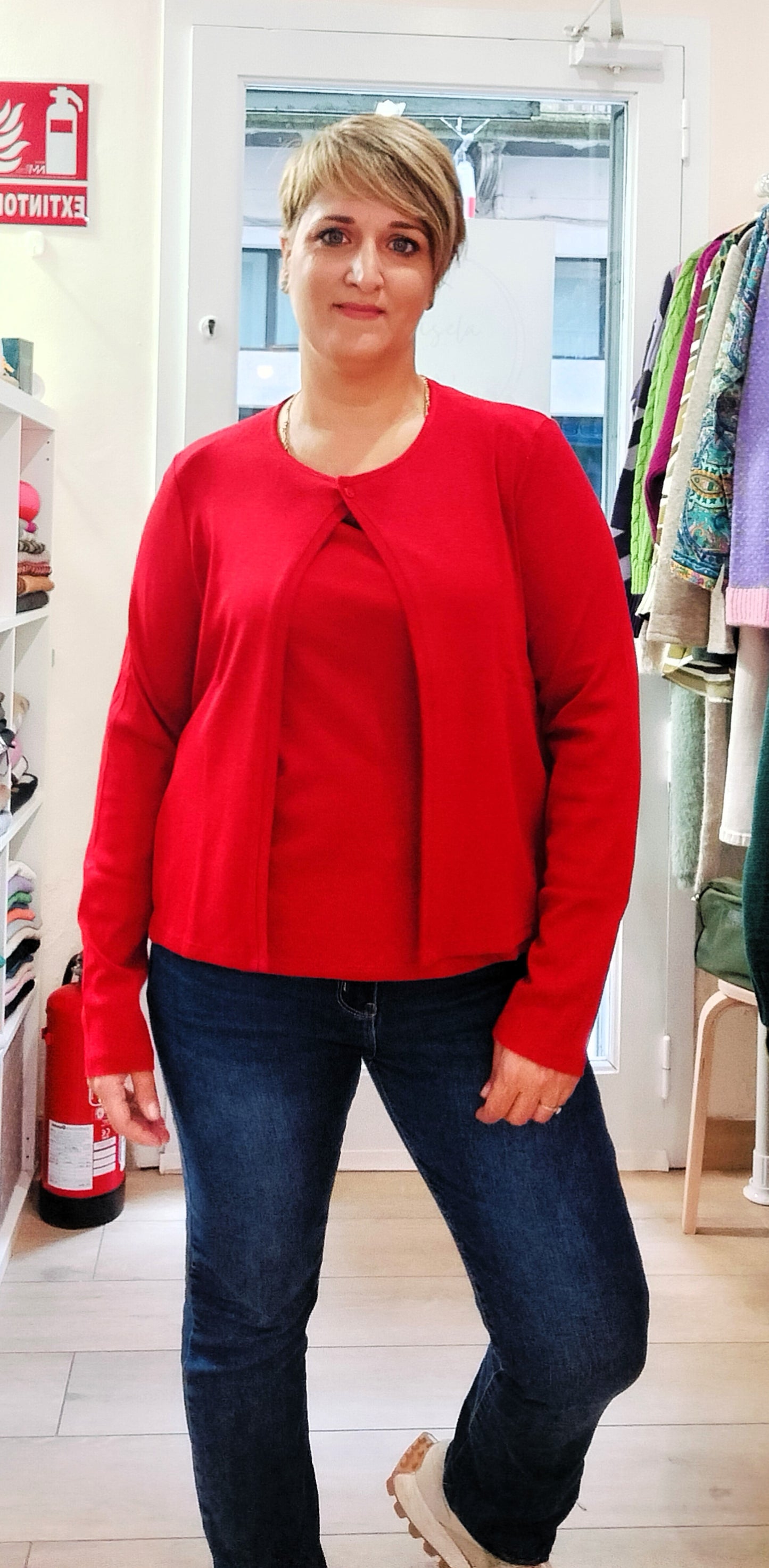 Chaqueta corta Yalena - rojo