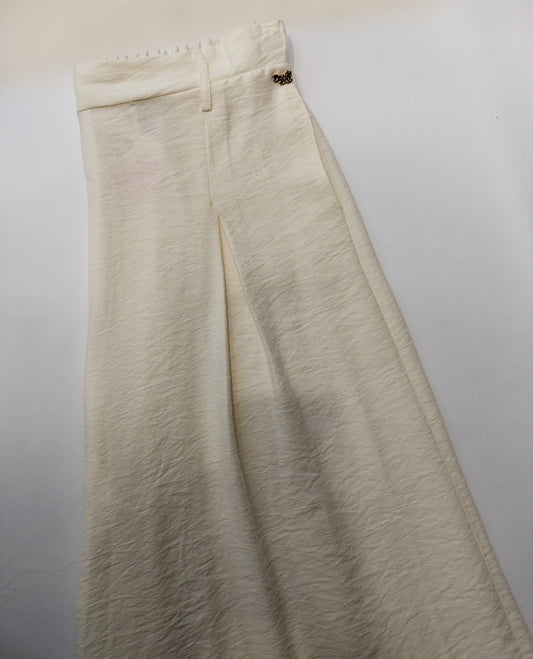 Falda pantalón - blanco y azul marino