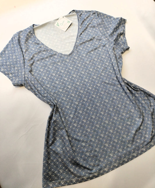 Camiseta estampada Nicté - azul marino