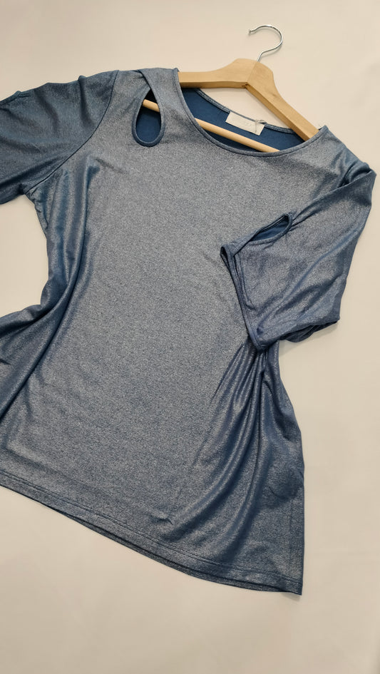 Camiseta manga corta Vania - azul