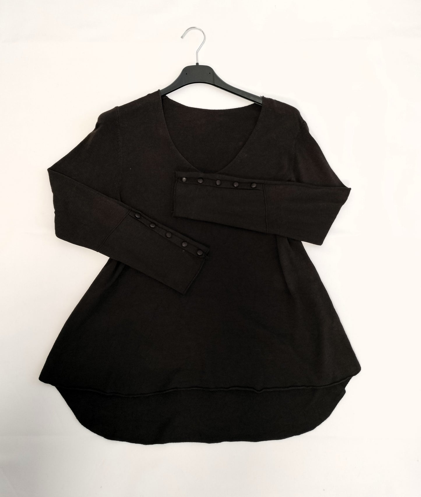 Jersey fino manga botones