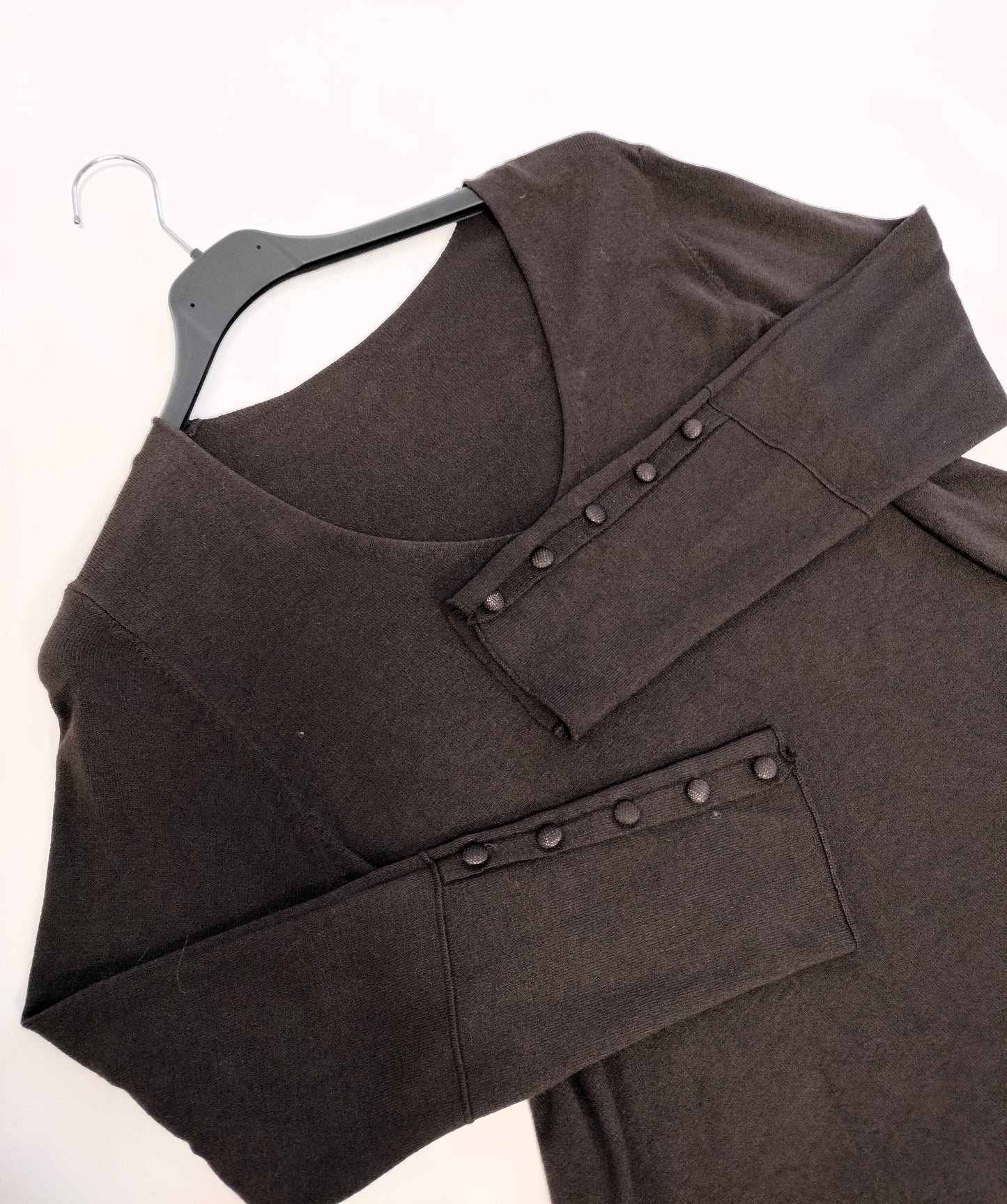 Jersey fino manga botones