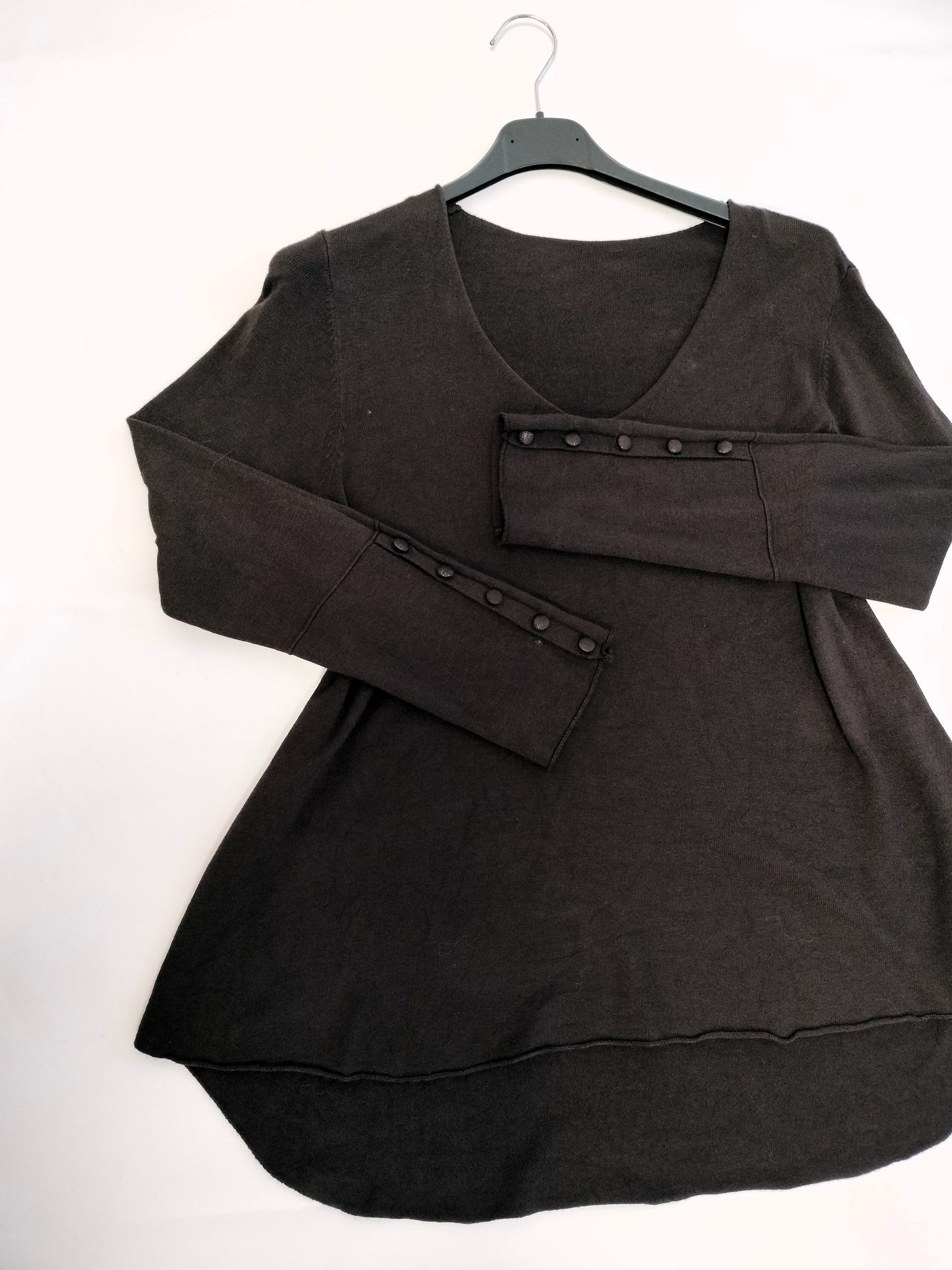 Jersey fino manga botones