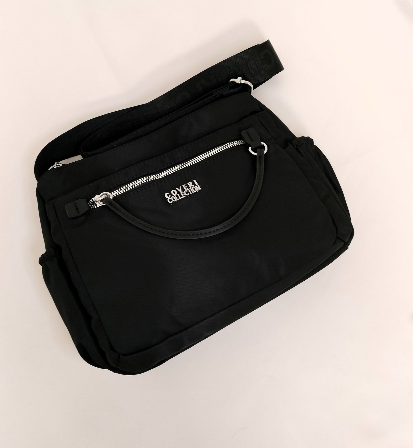 Bolso bandolera nylon con bolsillos y mini monedero
