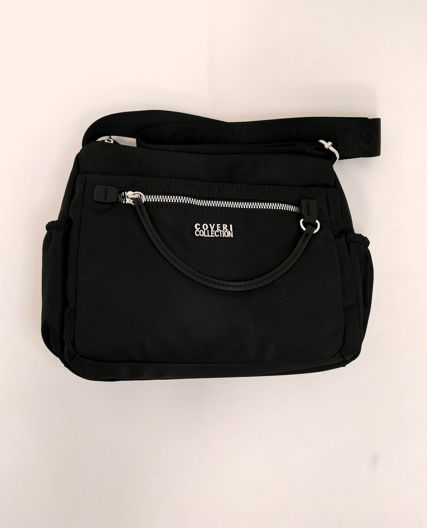 Bolso bandolera nylon con bolsillos y mini monedero