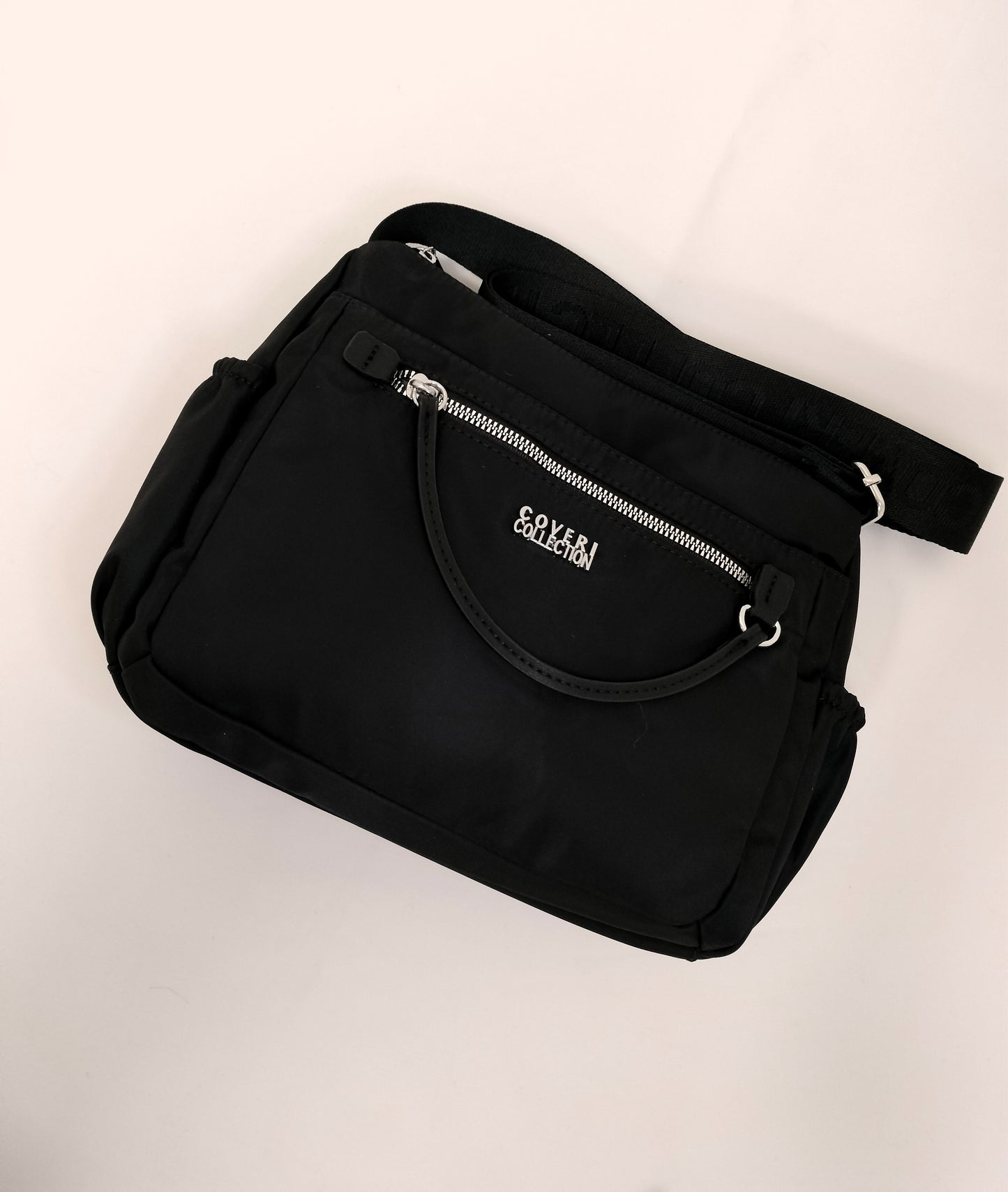 Bolso bandolera nylon con bolsillos y mini monedero