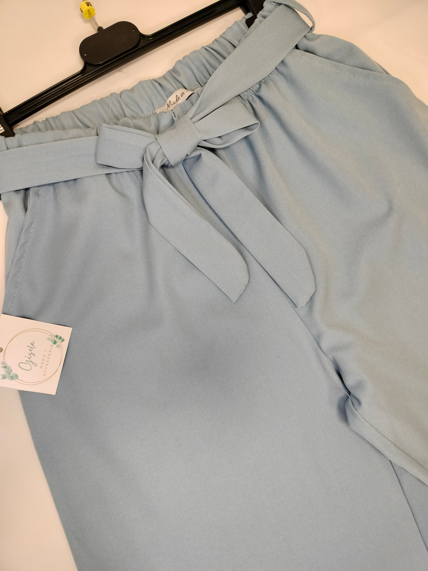 Pantalón tencel lazo