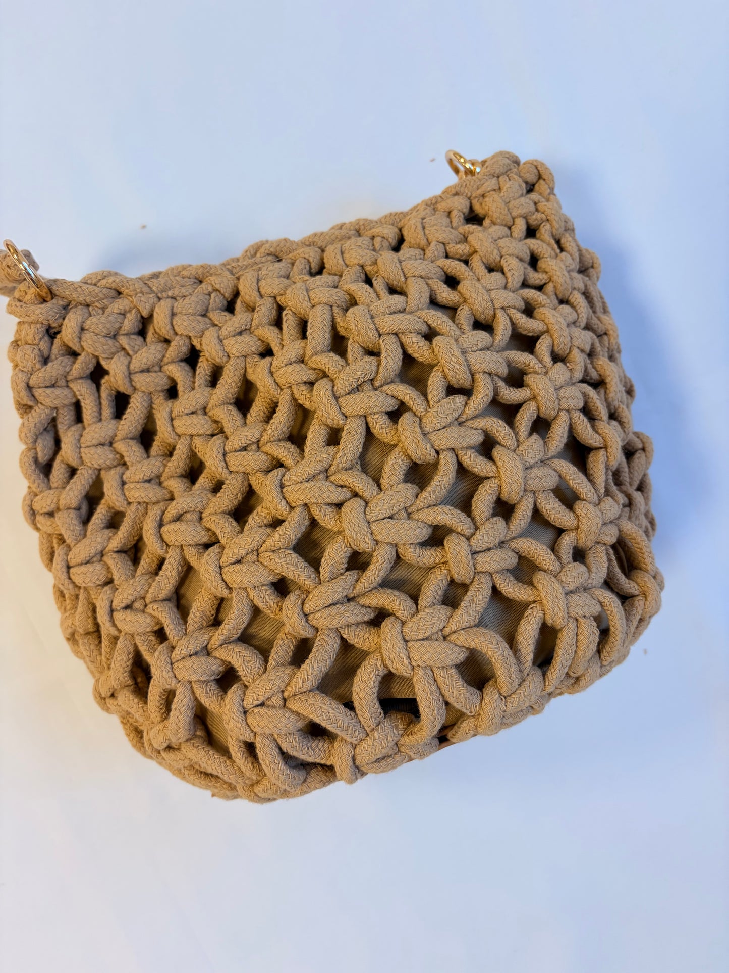 Bolso calado de macramé