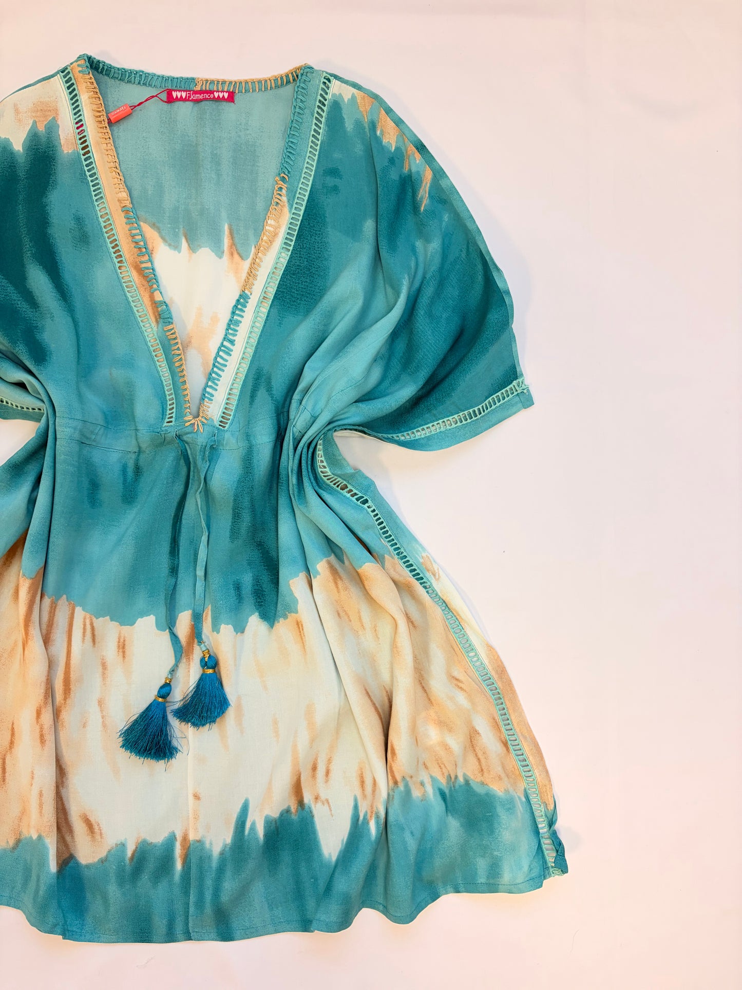 Vestido poncho degradado
