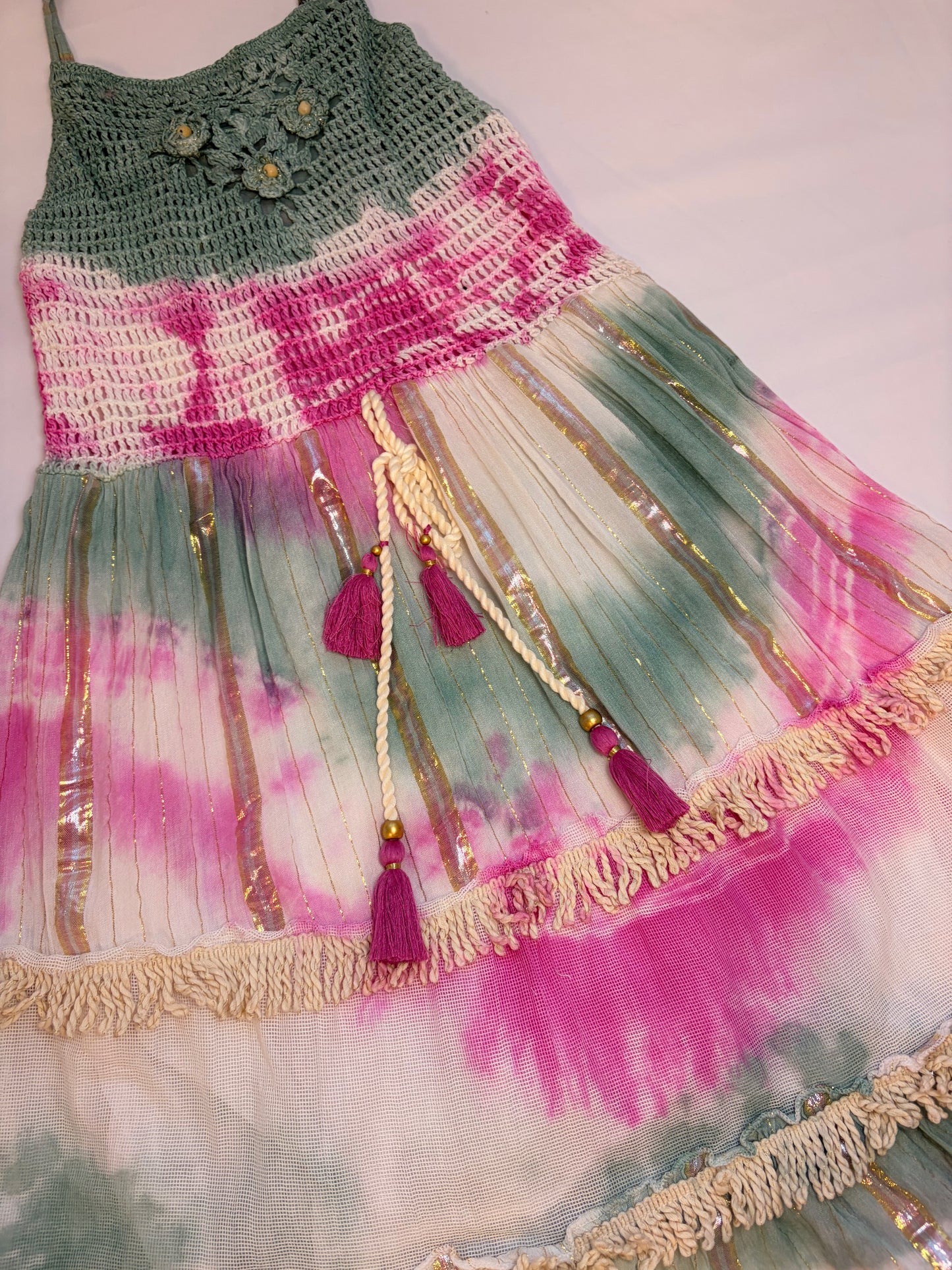 Vestido corto Boho