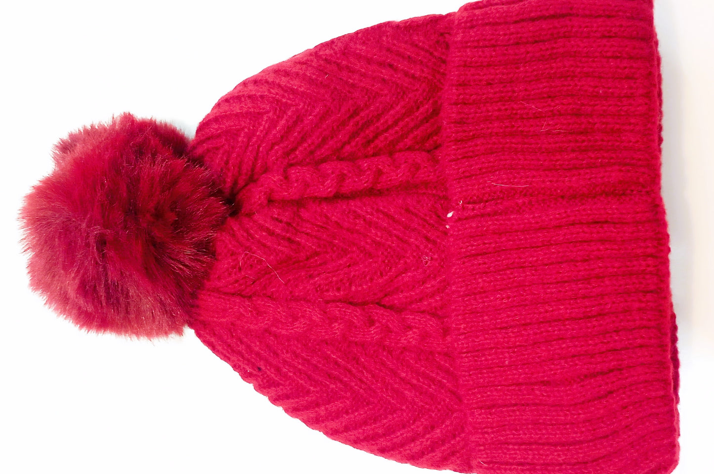 Gorro pompom - rojo