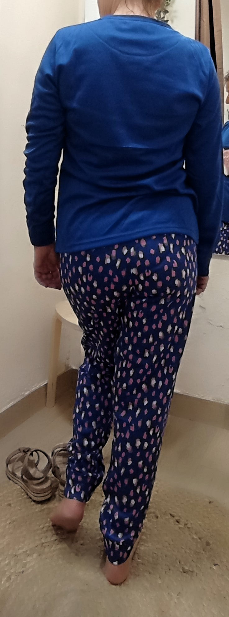 Pijama algodón apelfado fox - azul