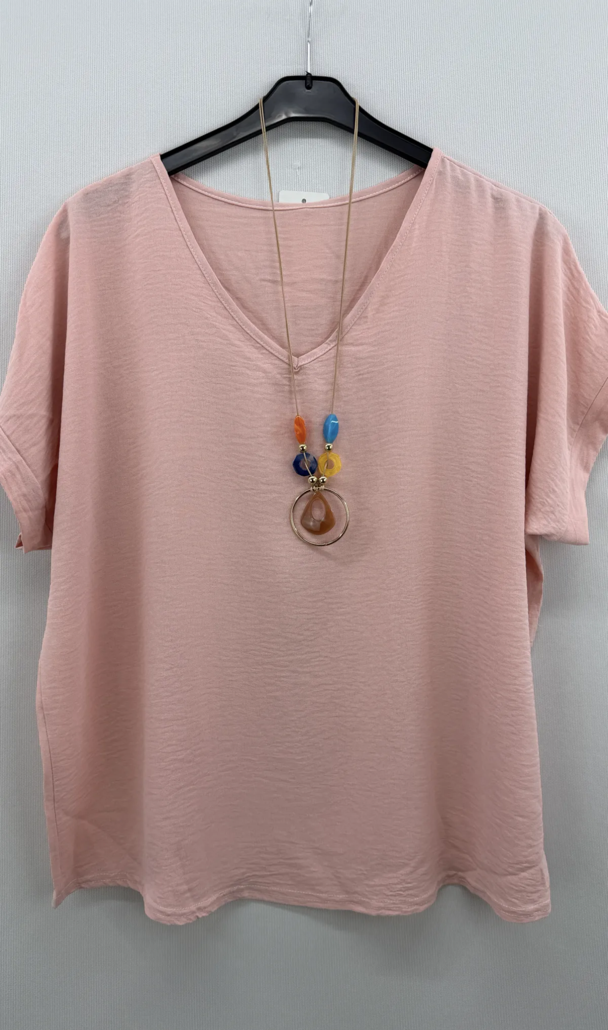 Blusa curvy con collar