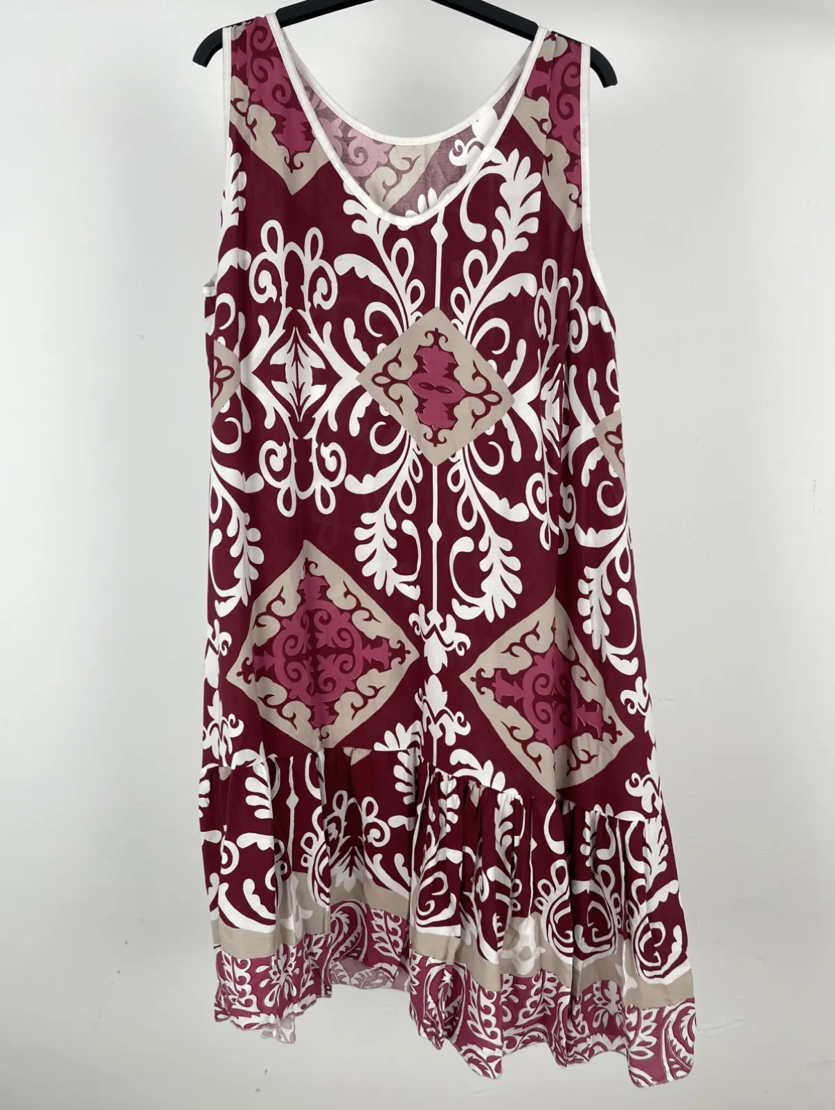 Vestido curvy flor sin mangas