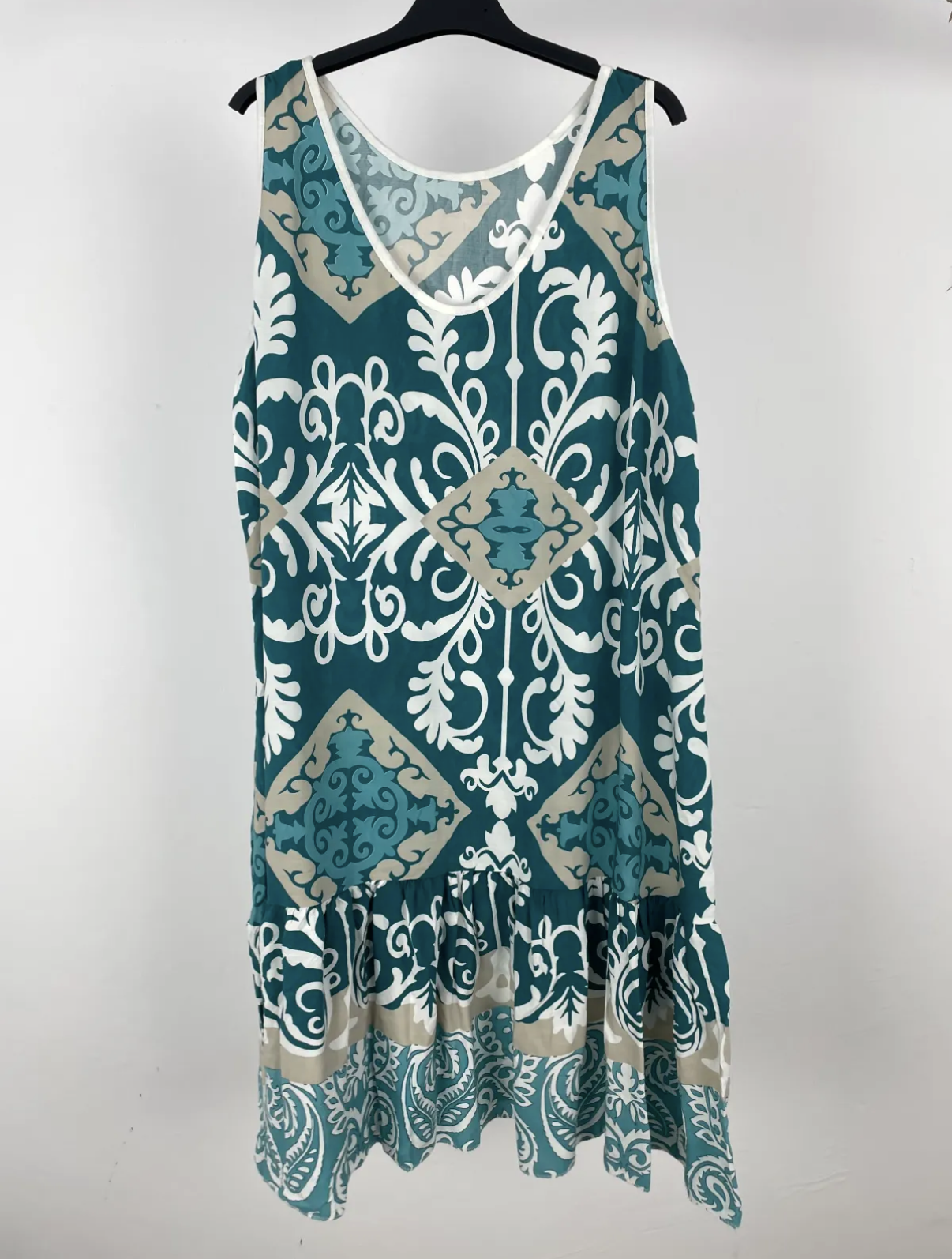 Vestido curvy flor sin mangas