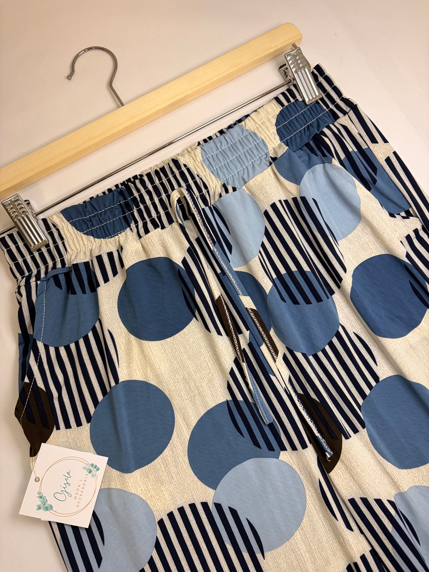 Pantalón lunares y rayas