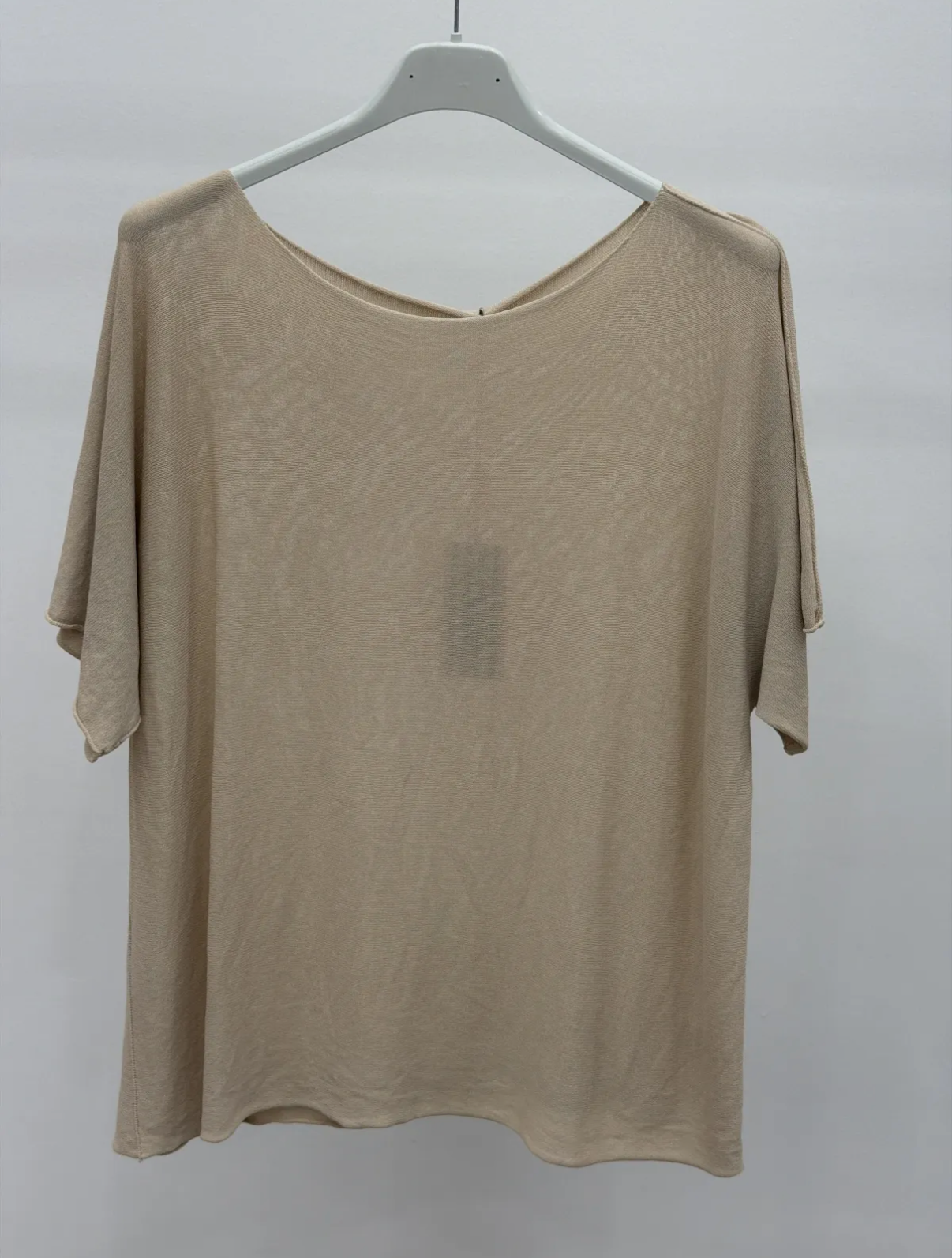 Camiseta punto cuello redondo