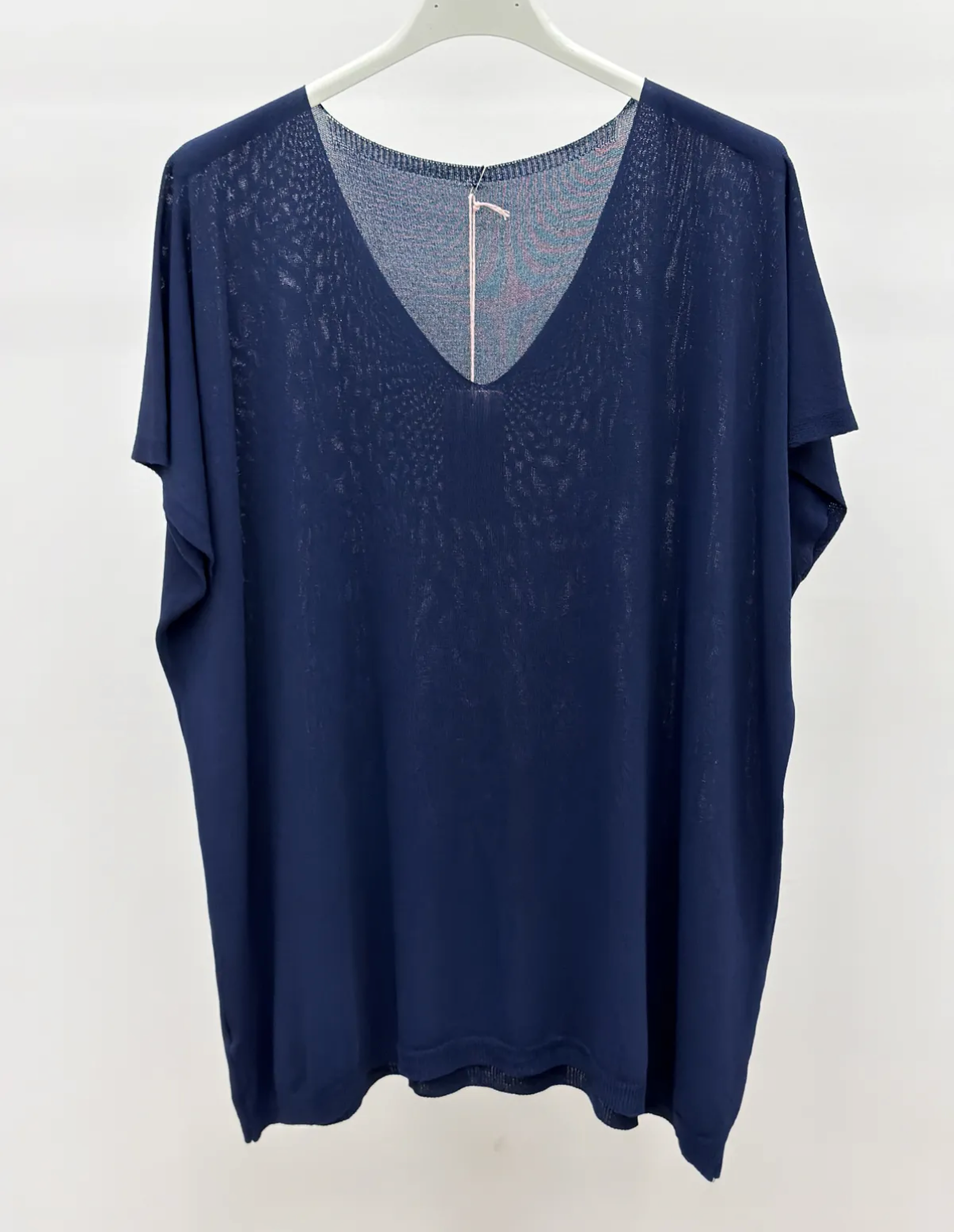 Camiseta punto cuello V