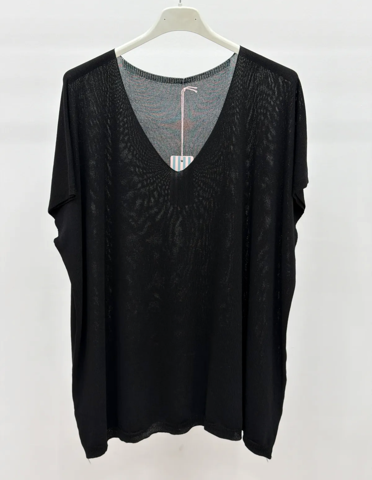 Camiseta punto cuello V