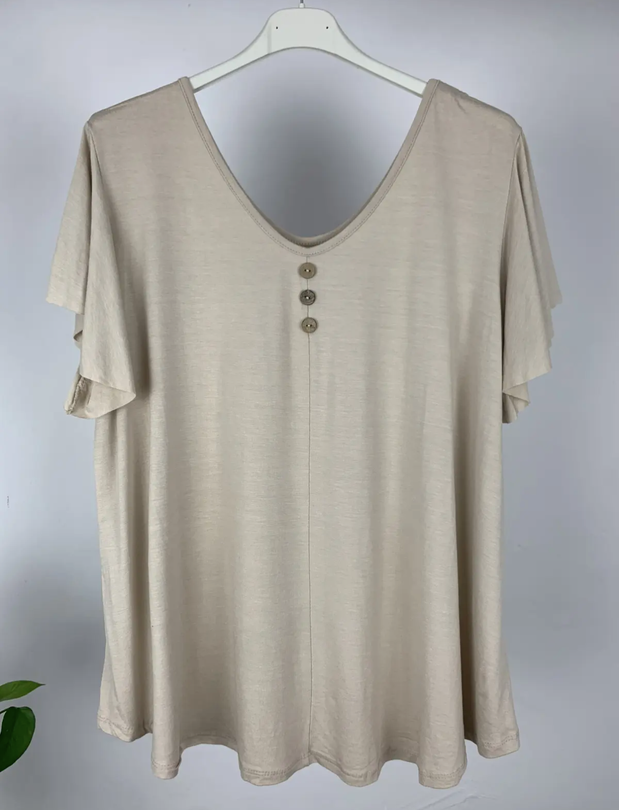 Camiseta curvy 3 botones