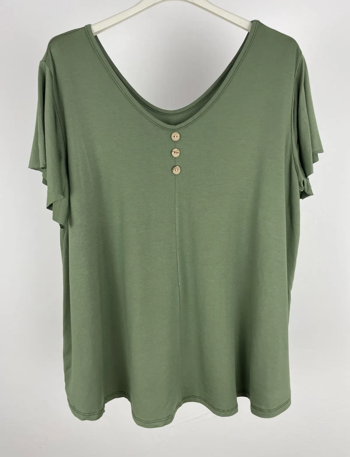 Camiseta curvy 3 botones