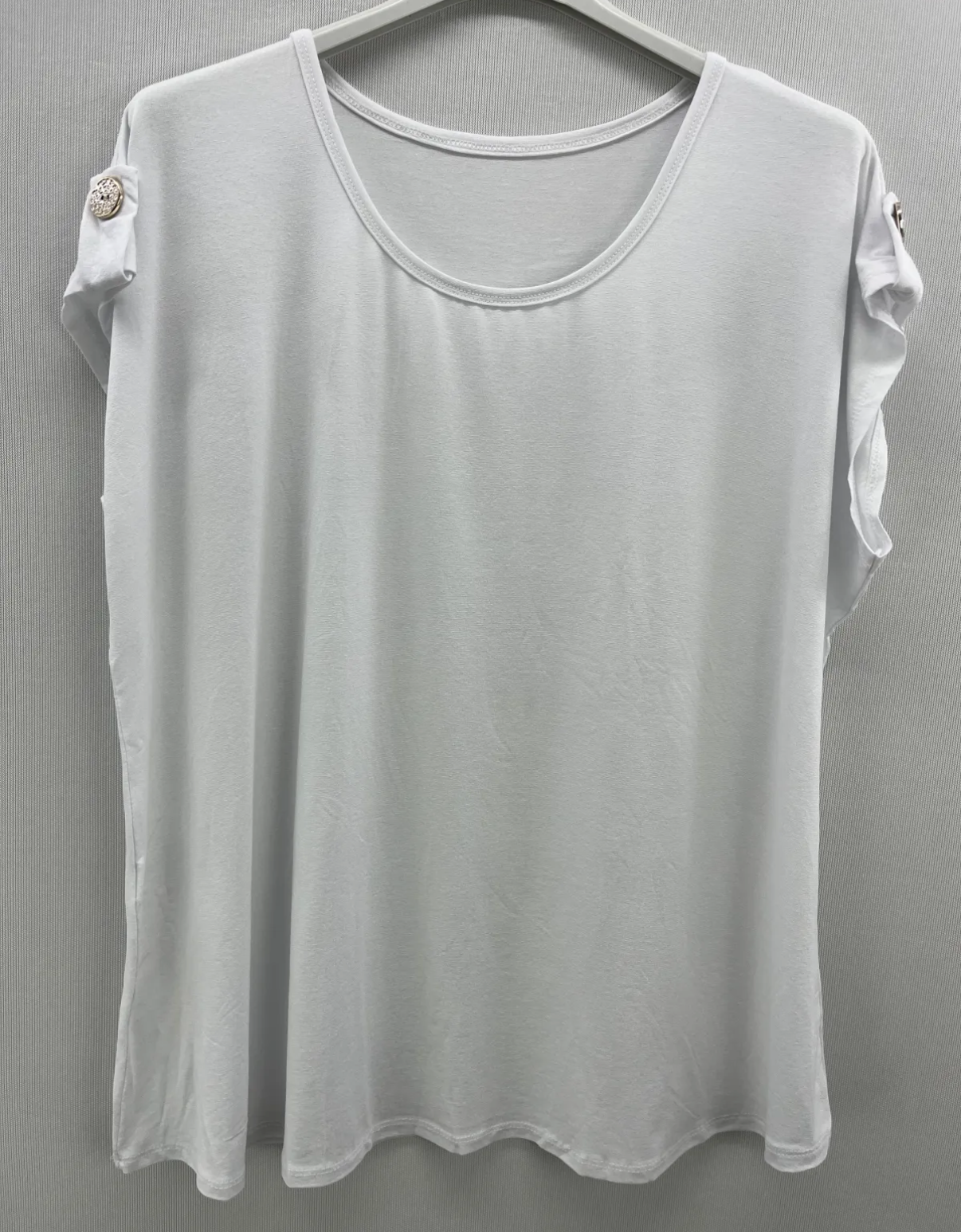 Camiseta curvy botón