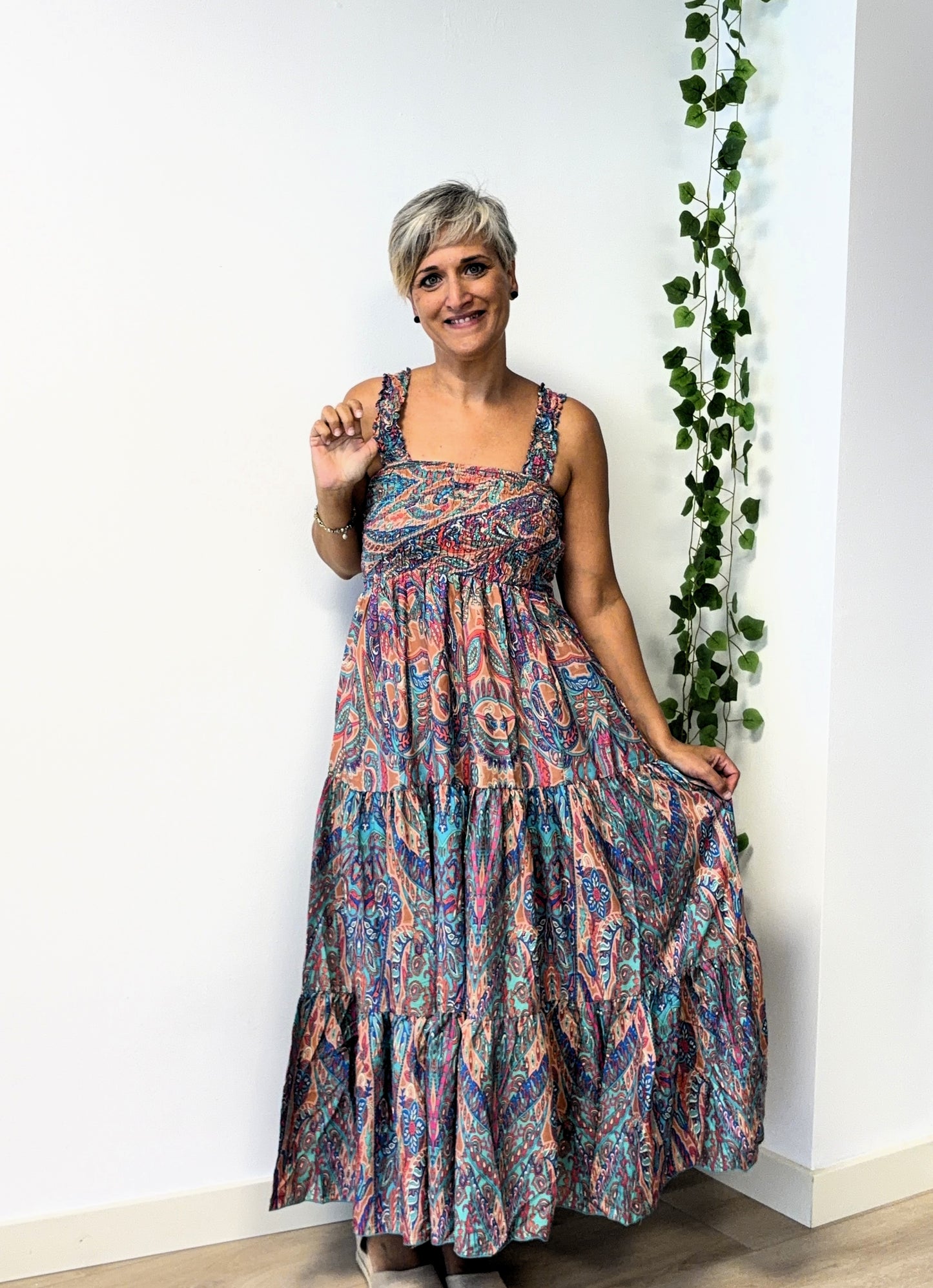Vestido largo Coral