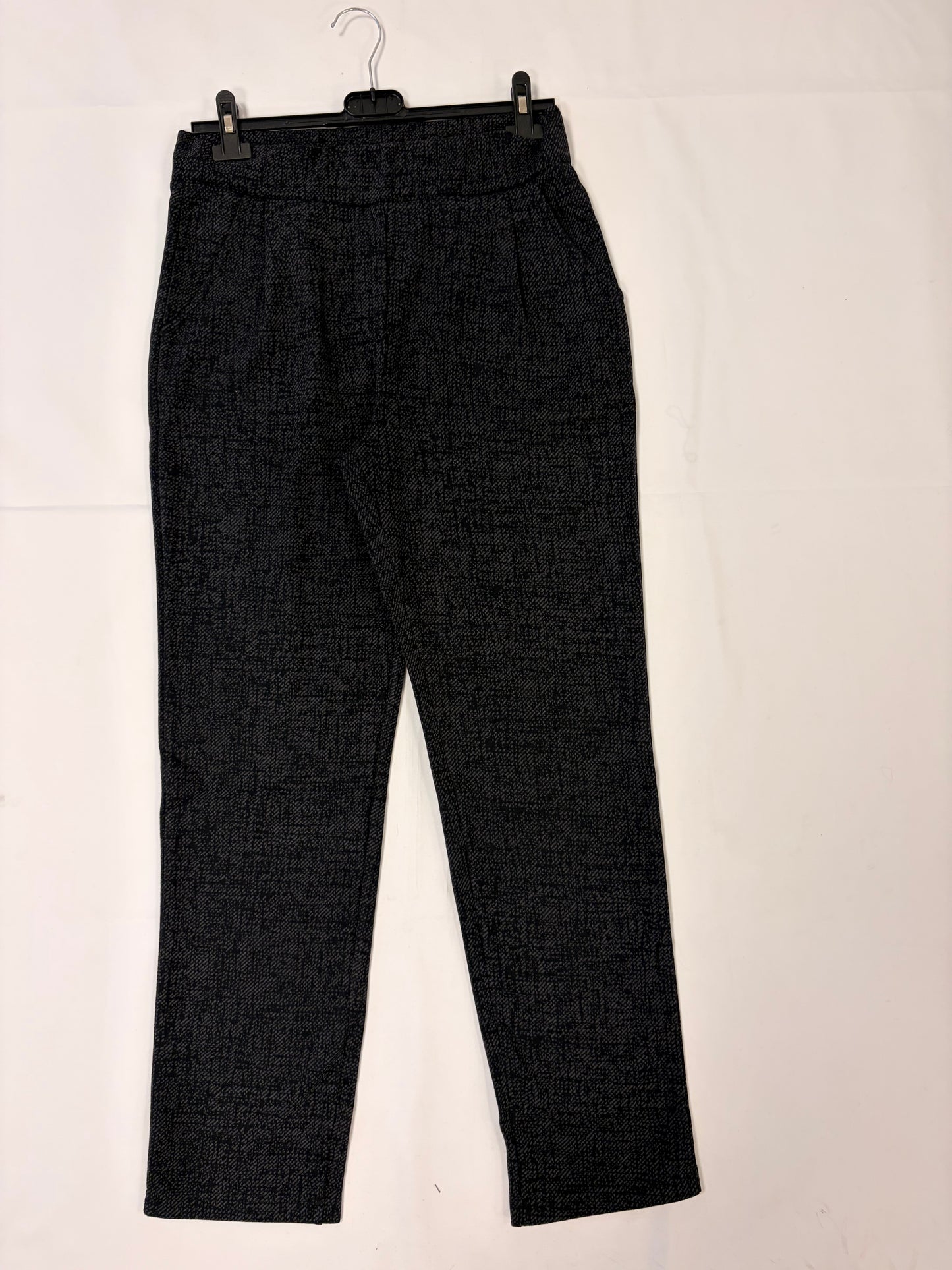 Pantalón jaspeado negro