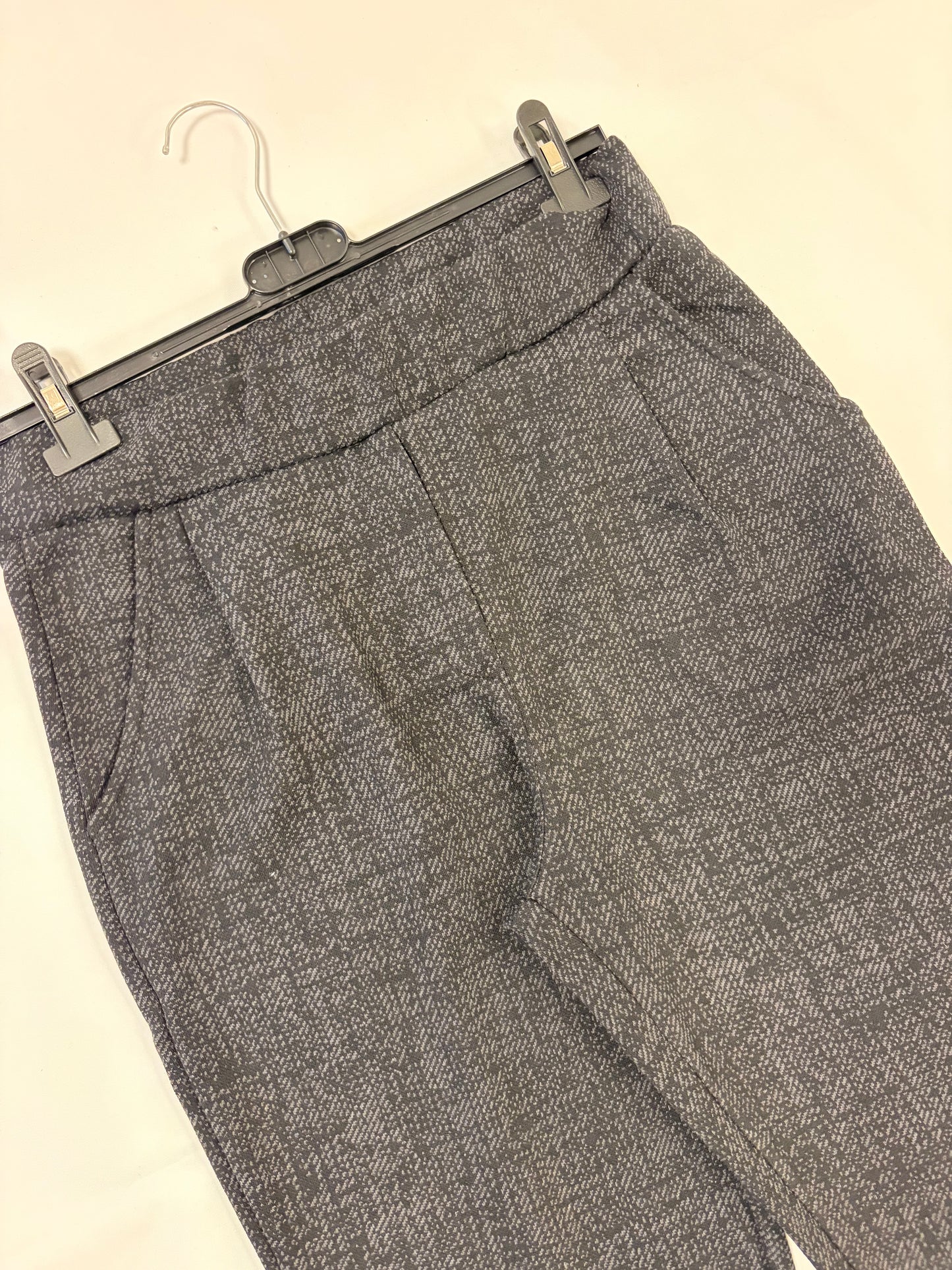 Pantalón jaspeado negro