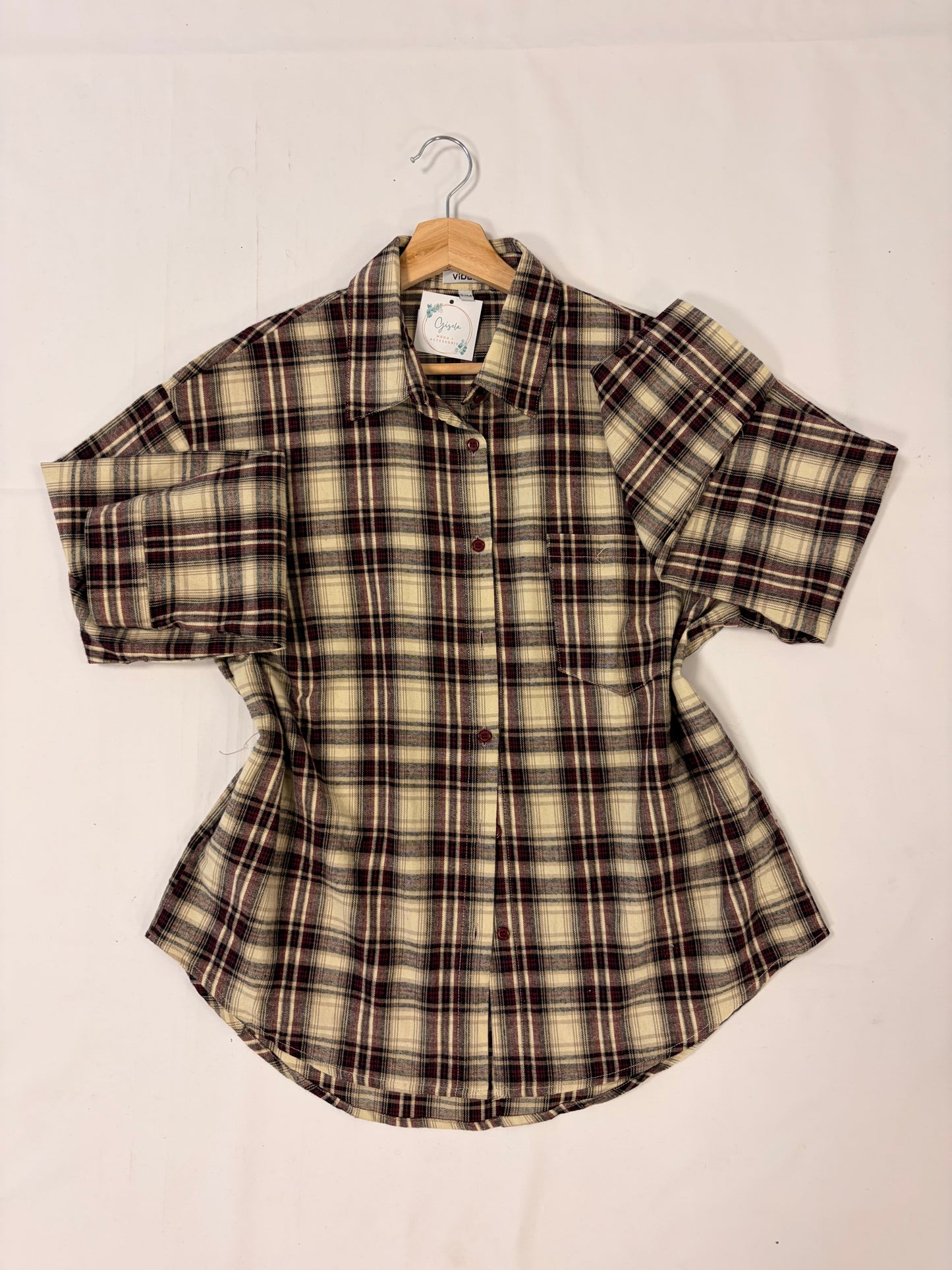Camisa cuadros negro