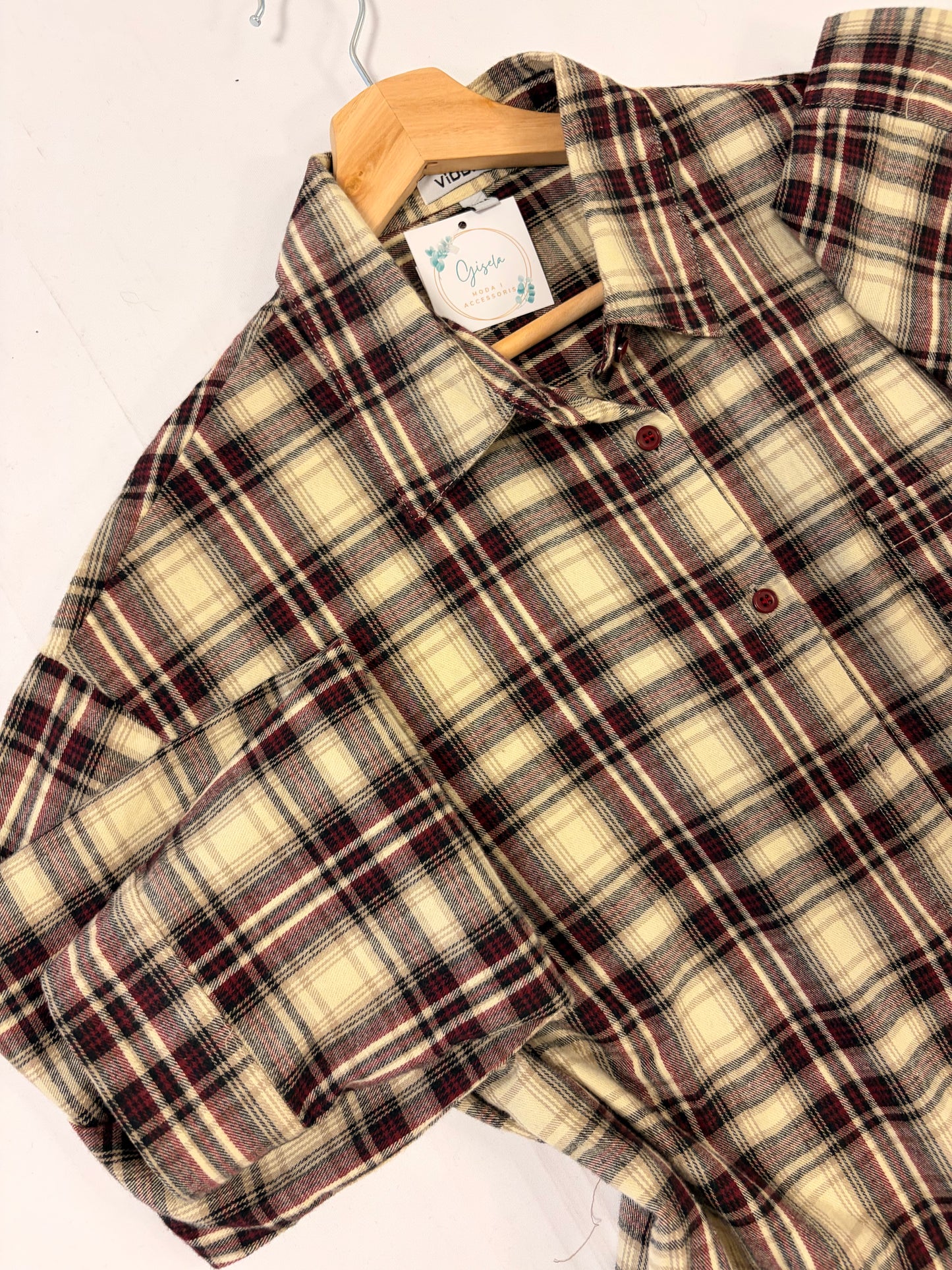 Camisa cuadros negro