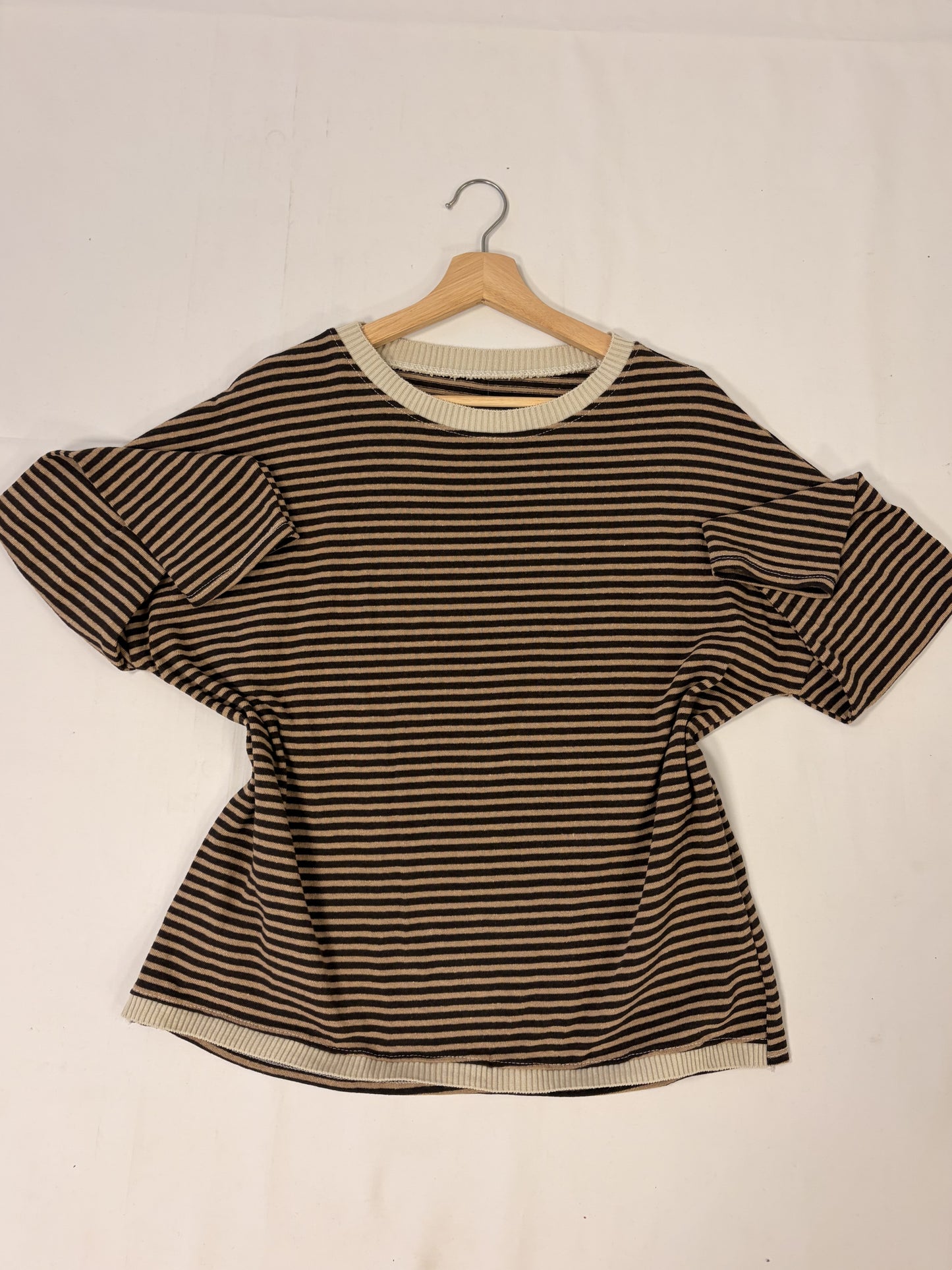 Jersey fino rayas marrón