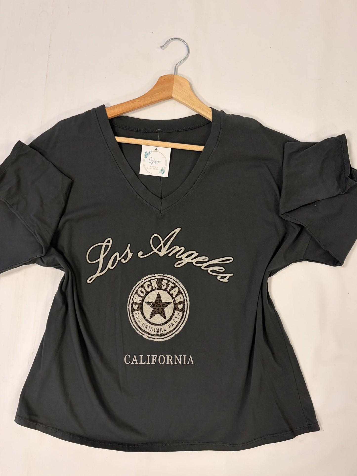 Camiseta Los Angeles gris oscuro
