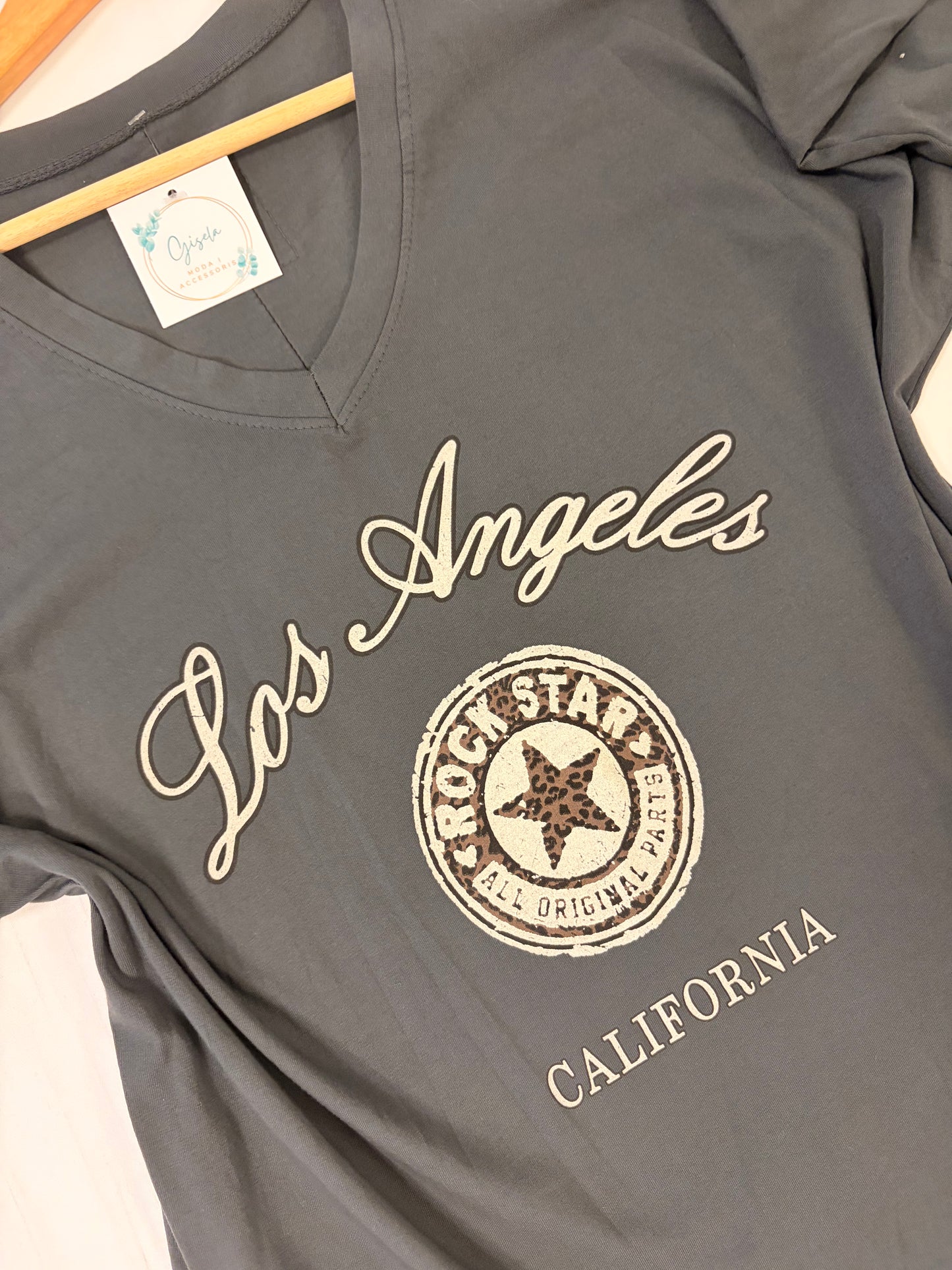 Camiseta Los Angeles gris oscuro