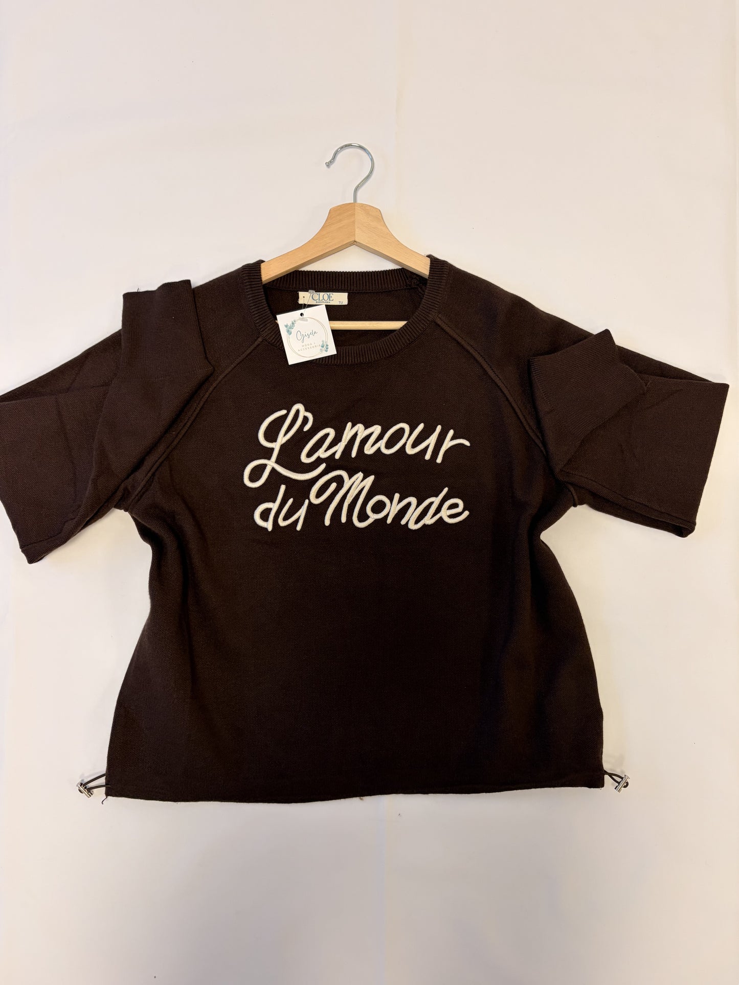 Jersey L´Amour du Monde marrón