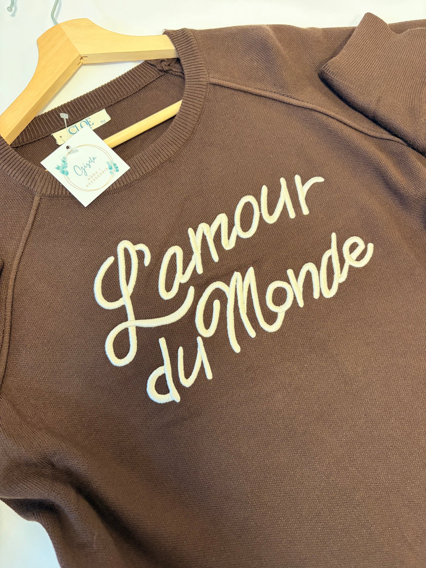 Jersey L´Amour du Monde marrón