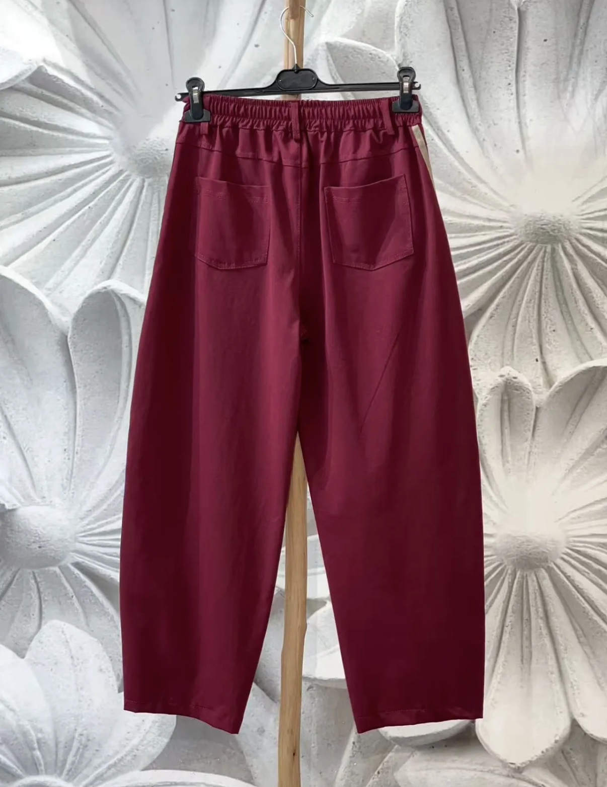 Pantalón balloon granate
