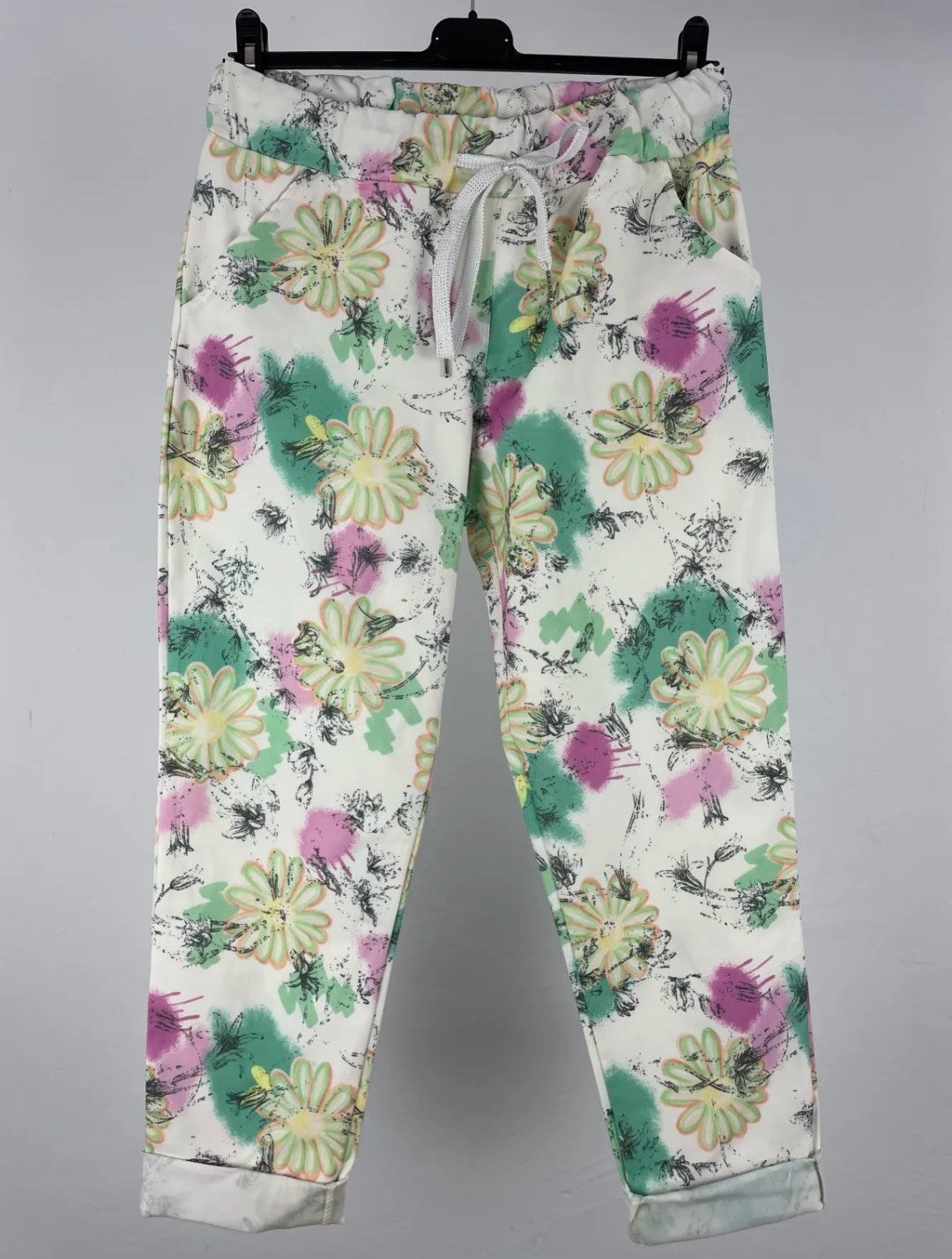 Pantalón tropical pastel - lila