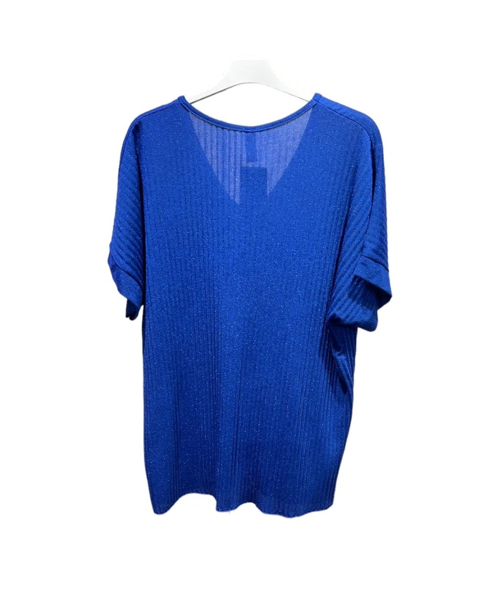 Camiseta lurex - azul