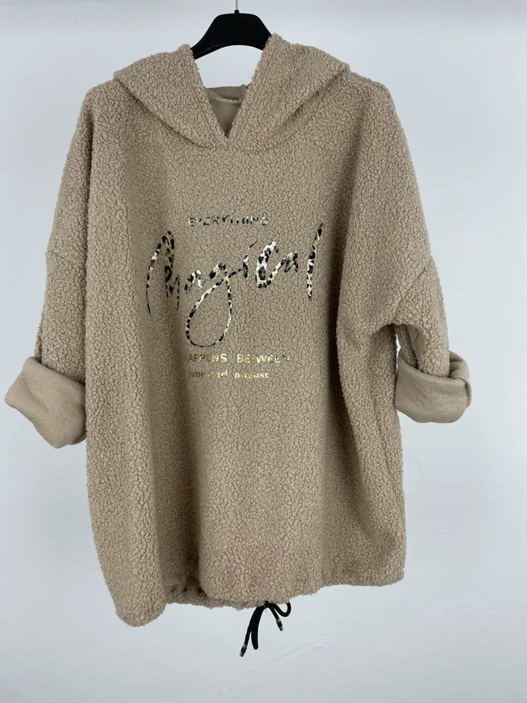 Sudadera Angelical - beige y kaki