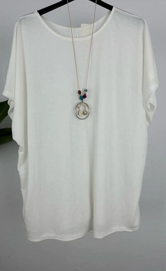 Camiseta básica curvy - amarillo, blanco y negro