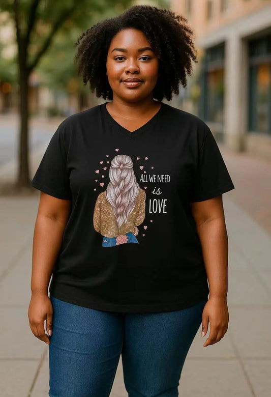 Camiseta curvy All we need