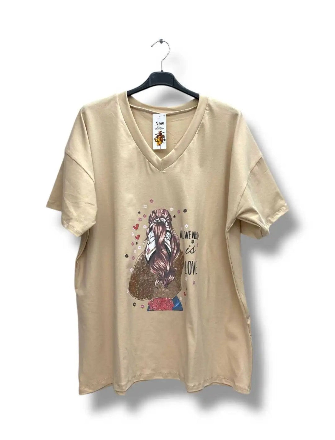Camiseta curvy All we need